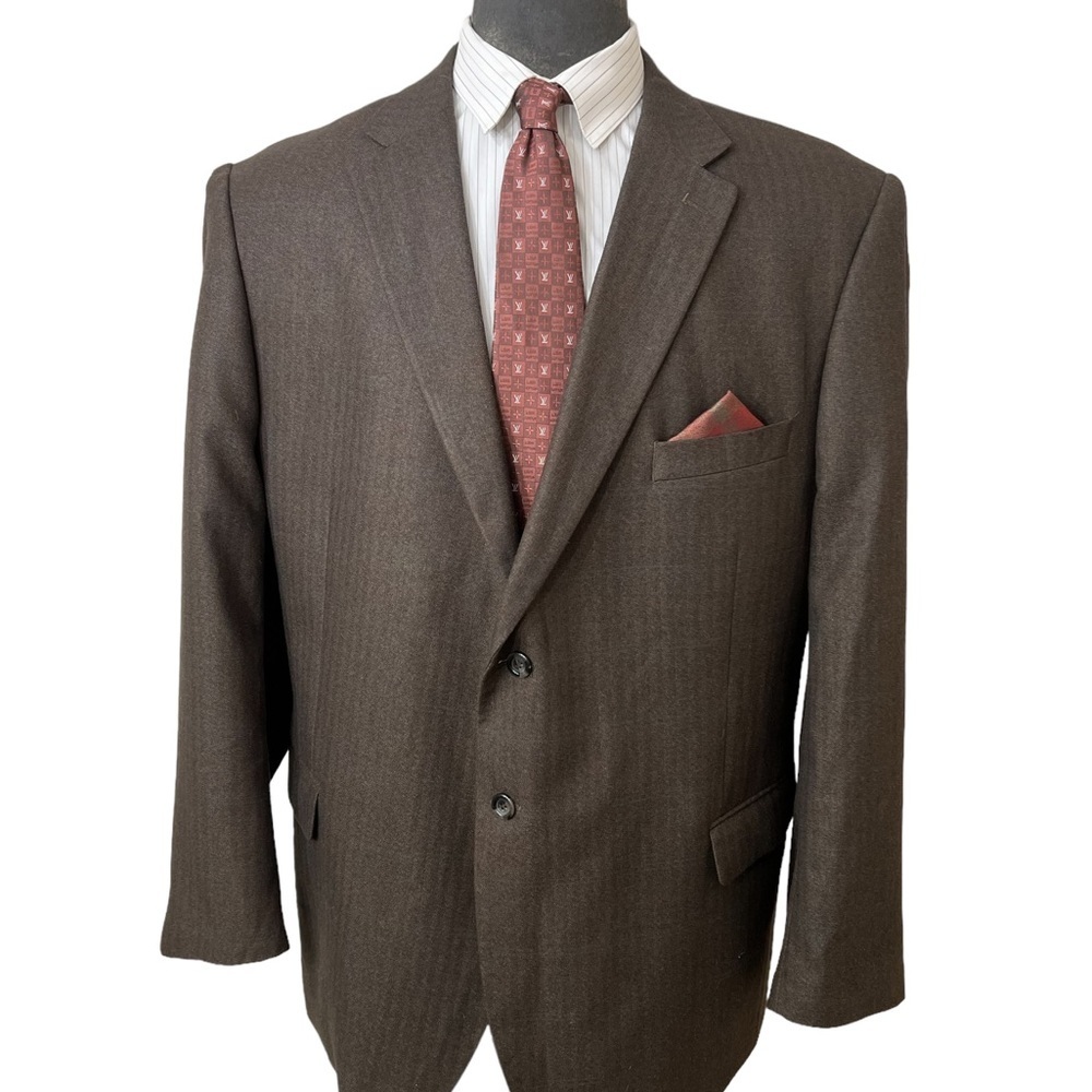 LINEA UOMO MENS DRESS BLAZER HANDSOMELY FITTED WHEN ON FEELS LIKE CASHM☑️ - Picture 9 of 10